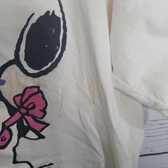 Vintage Peanuts White Sweetest Grandma Graphic Short Sleeve Top Womans Size 2XL - Picture 6 of 9